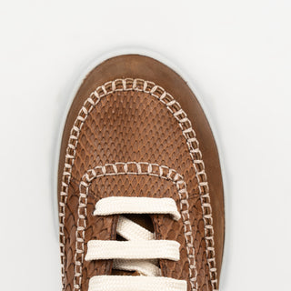 Sneakers Franco Cuadra Pitón Nobuck Café Dama