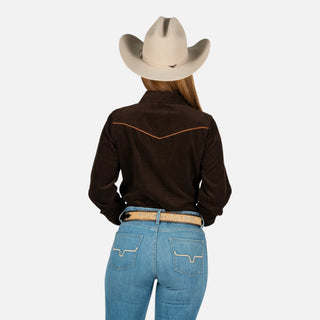 Camisa Kimes Ranch Lehi Espresoo Dama