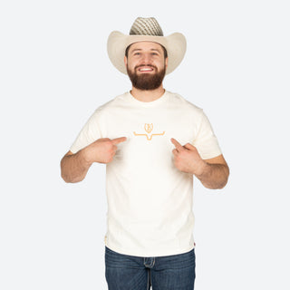 Playera Kimes Ranch Lucky B Saddle Cream Caballero