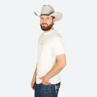 Playera Kimes Ranch Lucky B Saddle Cream Caballero