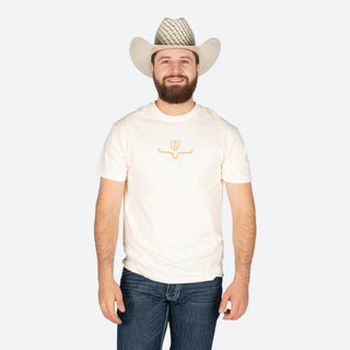 Playera Kimes Ranch Lucky B Saddle Cream Caballero