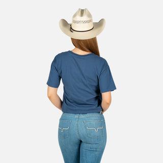 Blusa Kimes Ranch Lucky B Roper Dark Blue Dama