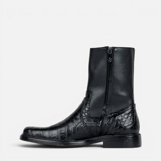 Bota Franco Cuadra Alligator Ternera Murray Negro Caballero