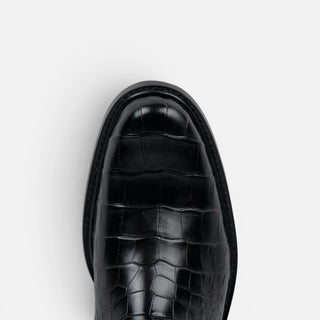Bota Franco Cuadra Alligator Ternera Murray Negro Caballero