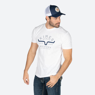 Playera Kimes Ranch Easy Does IT White Caballero