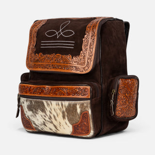 Mochila Western Linen Cincealdo Pelo Chocolate Dama