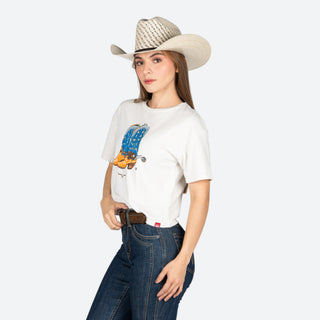 Blusa Kimes Ranch Lucky B Boots For Walkin Bone Dama