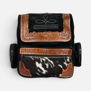 Mochila Western Linen Cincealdo Pelo Negro Dama