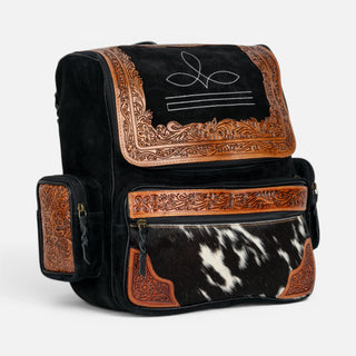 Mochila Western Linen Cincealdo Pelo Negro Dama