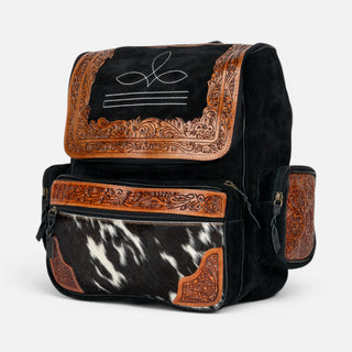 Mochila Western Linen Cincealdo Pelo Negro Dama