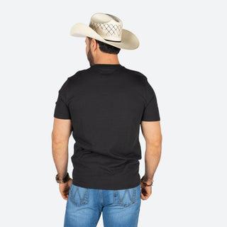 Playera Wrangler Rodeo Negro Caballero