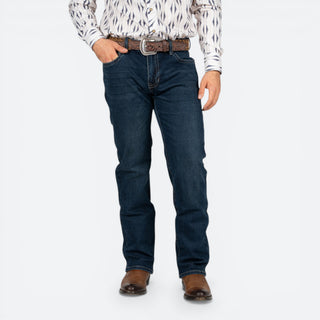 Jeans Rock & Roll Denim Revolver Straight Boot Dark Vintage Caballero