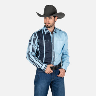 Camisa Kimes Ranch ZT Arm Bandit Lioght Blue Caballero