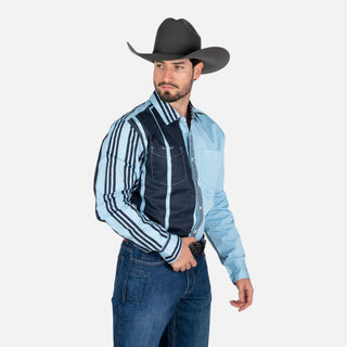 Camisa Kimes Ranch ZT Arm Bandit Lioght Blue Caballero