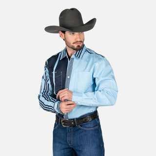 Camisa Kimes Ranch ZT Arm Bandit Lioght Blue Caballero