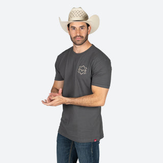 Playera Kimes Ranch Nort Star Charcoal Caballero