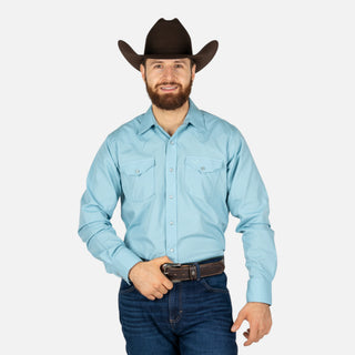 Camisa Rodeo Azul Cielo Caballero