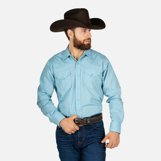 Camisa Rodeo Azul Cielo Caballero