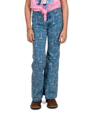 Jeans Rock & Roll Denim Bargain Button Flare Niña