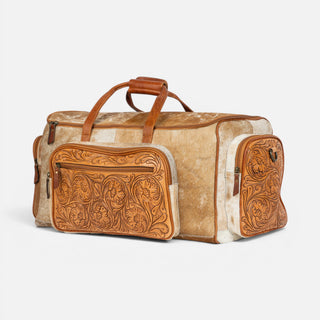 Maleta Western Linen Pelo Cincelado Miel Dama