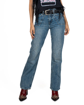 Jeans Rock & Roll Denim High Rise Dama