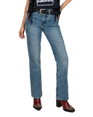 Jeans Rock & Roll Denim High Rise Dama
