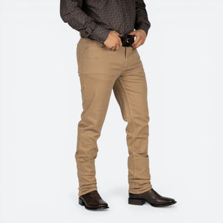Jeans Cuadra Slim Fit Gabardina Kaki Caballero