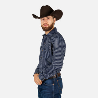 Camisa Rodeo Rayas Marino Caballero