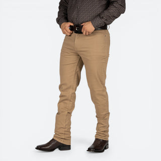 Jeans Cuadra Slim Fit Gabardina Kaki Caballero