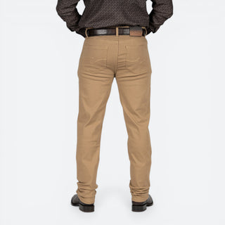 Jeans Cuadra Slim Fit Gabardina Kaki Caballero
