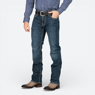 Jeans Rock & Roll Denim Revolver Straigh Boot Dark Vintage Caballero