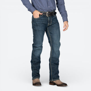 Jeans Rock & Roll Denim Revolver Straigh Boot Dark Vintage Caballero