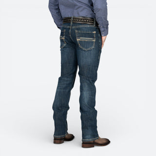 Jeans Rock & Roll Denim Revolver Straigh Boot Dark Vintage Caballero