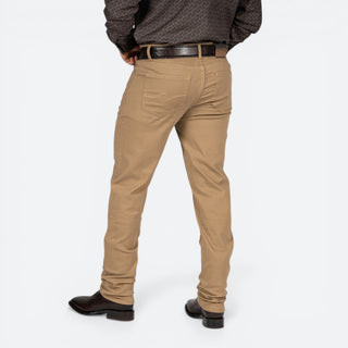 Jeans Cuadra Slim Fit Gabardina Kaki Caballero