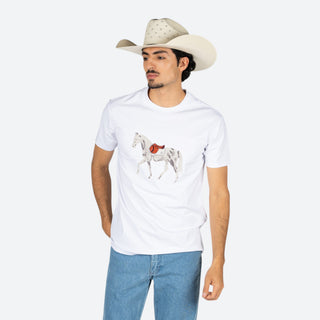 Playera Platini Caballo Blanco Caballero