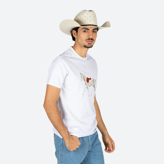 Playera Platini Caballo Blanco Caballero
