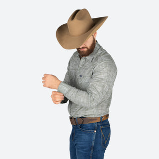 Camisa Wrangler Estampado Olivo Caballero