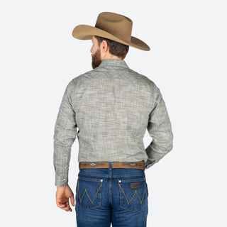 Camisa Wrangler Estampado Olivo Caballero