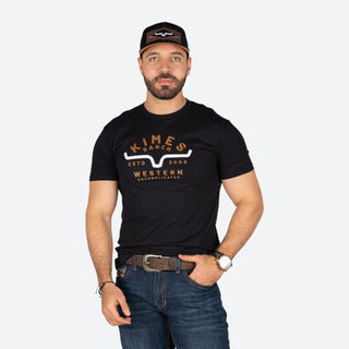 Playera Kimes Ranch Easy Does IT Black Caballero