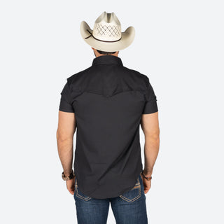 Camisa Rock & Roll Denim Tek Western Black Caballero