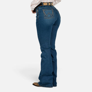 Jeans Wrangler Flare Cintura Alta Dama