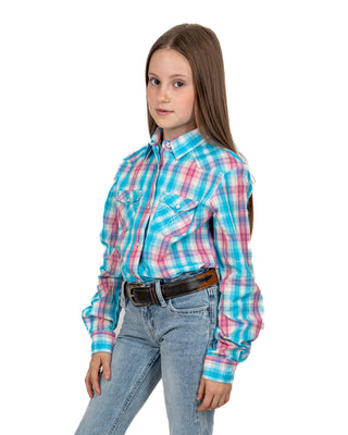 Camisa Panhandle Ligth Turquoise Niña