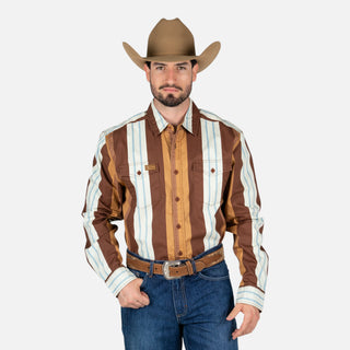 Camisa Kimes Ranch ZT Noxx Bark Brown Caballero
