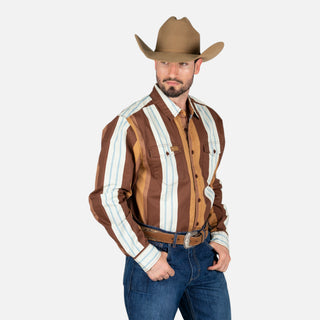 Camisa Kimes Ranch ZT Noxx Bark Brown Caballero