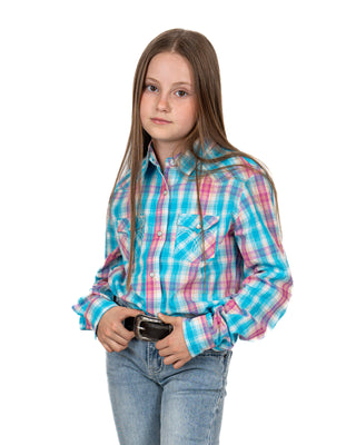 Camisa Panhandle Ligth Turquoise Niña