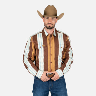 Camisa Kimes Ranch ZT Noxx Bark Brown Caballero
