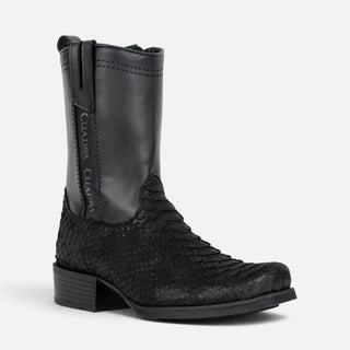 Bota Cuadra Pitón Back Nobuck Negro Caballero