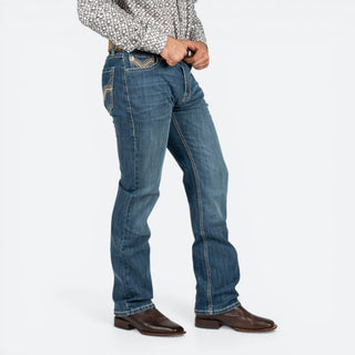 Jeans Rock & Roll Denim Revolver Straight Boot Medium Caballero