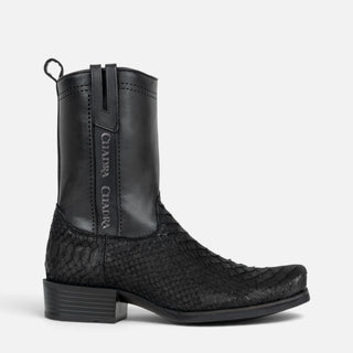 Bota Cuadra Pitón Back Nobuck Negro Caballero