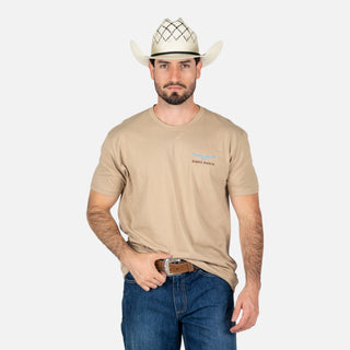 Playera Kimes Ranch Long Live Tan Caballero